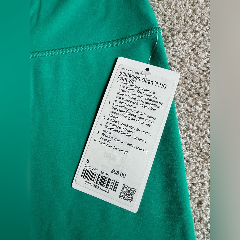 LULULEMON ALIGN HR 28 LEGGINGS new with tags NWT